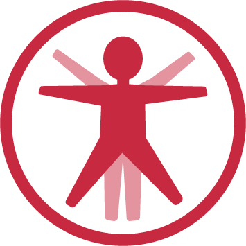 Symbol Forschen Rund Um Den Körper